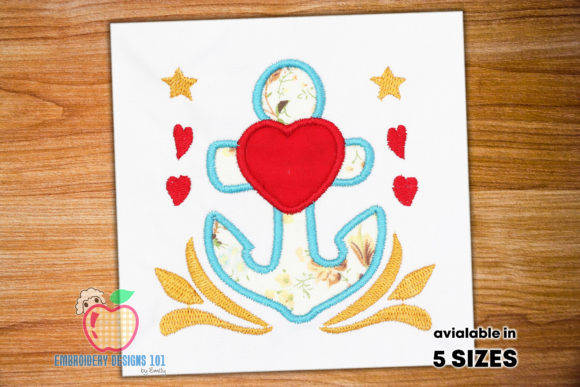 Anchor with Heart Applique: A Designer’s Review for Custom Gifts