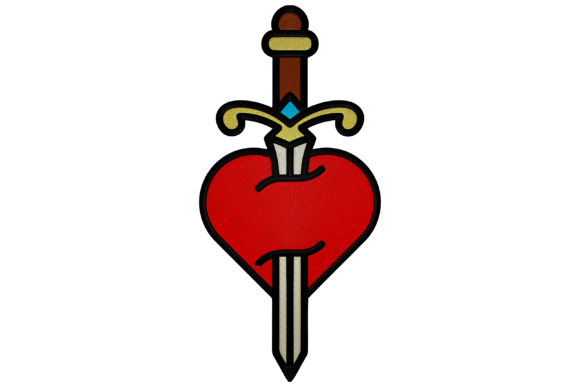 Heart and Knife Embroidery Review