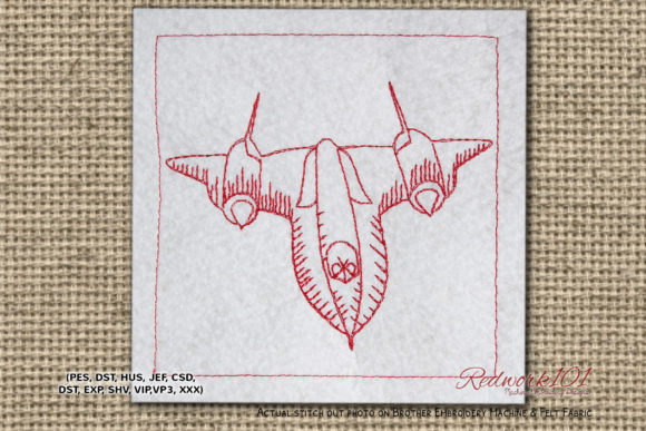 Lockheed SR-71 Blackbird Redwork – A Designer’s Seasonal Review
