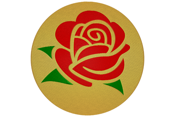 Red Rose Stamp Embroidery Review