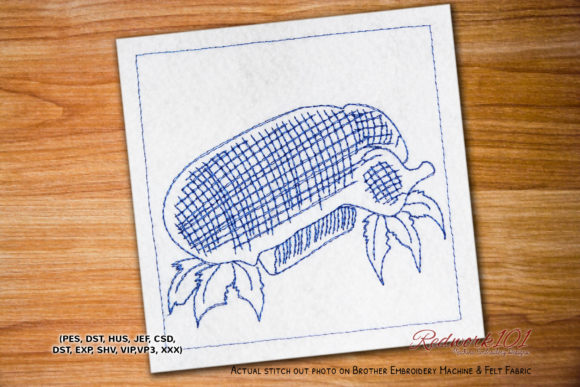 Roasted Duck Embroidery Design