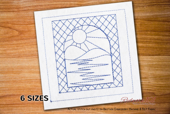 Spring Nature Window View Redwork: A Hands-On Review